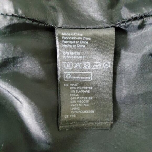 H&M Chevron Print Mini Pencil Skirt Black And White Size Size 6 - Picture 4 of 6